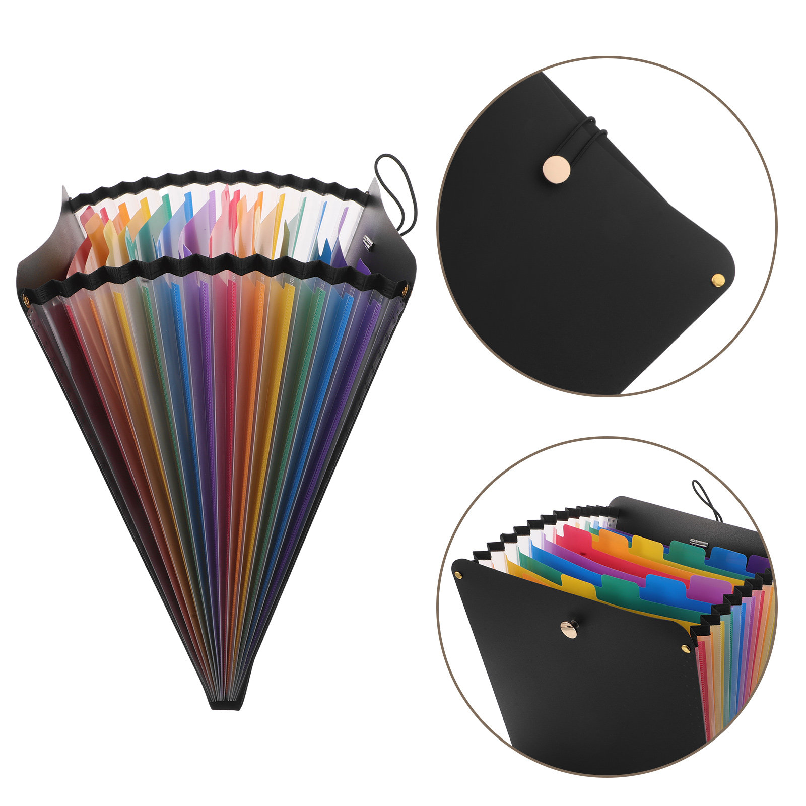 Expandable Accordion File Folder 13 Pockets - Organisateur de dossiers accordéon A4, 13