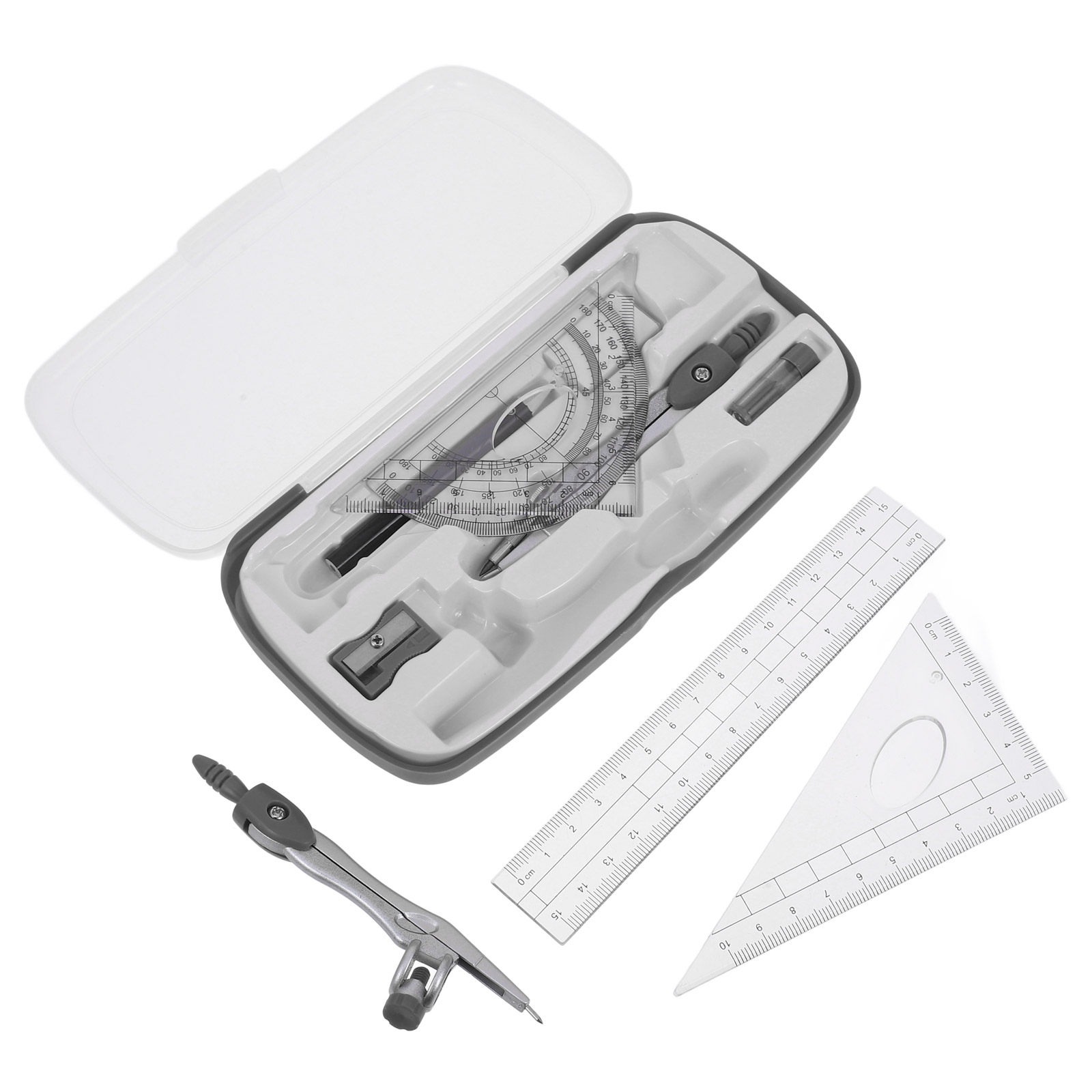 1 ensemble de matériel de dess - Math Geometry Set With Compass avis et prix