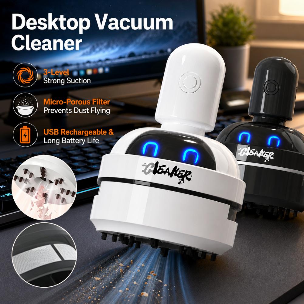 Aspirateur de bureau rechargea - Mini Desktop Vacuum Cleaner For Eraser Dust avis et prix