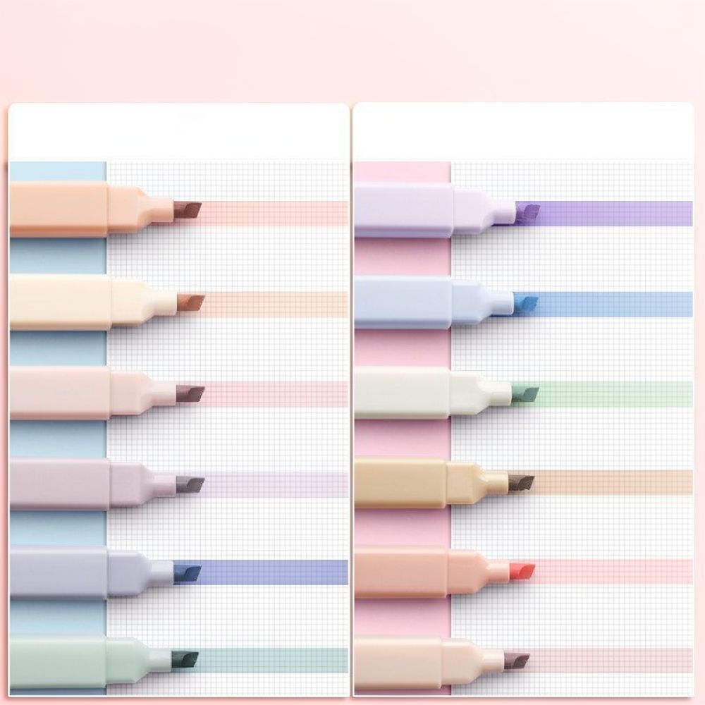 Ensemble de surligneurs pastel - Pastel Highlighter Set Double Ended avis et prix